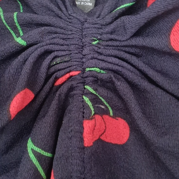 AQUA Brand Cherry Print Dress - Picture 4 of 6